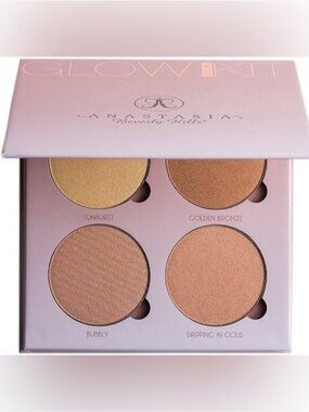 RARE Anastasia Beverly Hills Dripping Gold "THAT GLOW" highlighter Palette kit